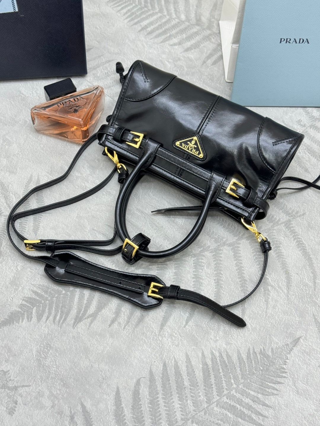 Pra Bonnie Bag 24cm Black Leather 293957
