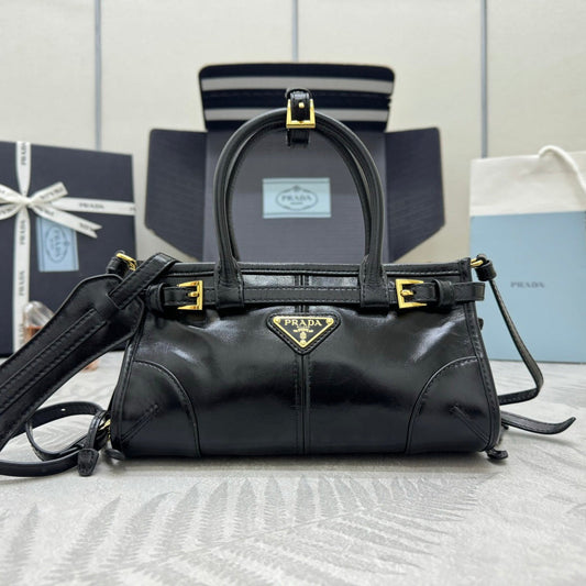 Pra Bonnie Bag 24cm Black Leather 293957