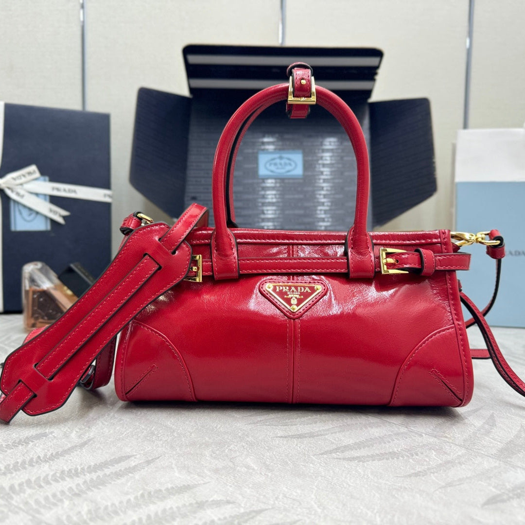 Pra Bonnie Bag 24cm Red Leather 293969