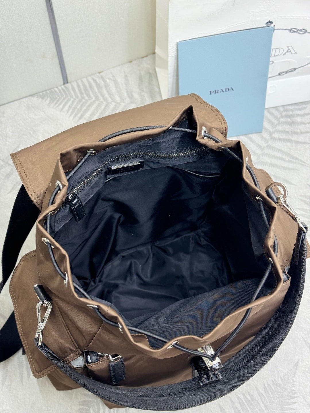 Prada Explore Backpack Brown Re-Nylon 294077