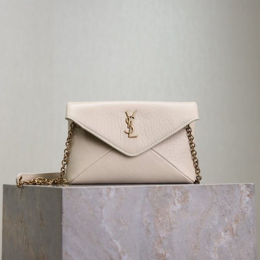 Prada Calypso Bag 19cm White Elephant Leather