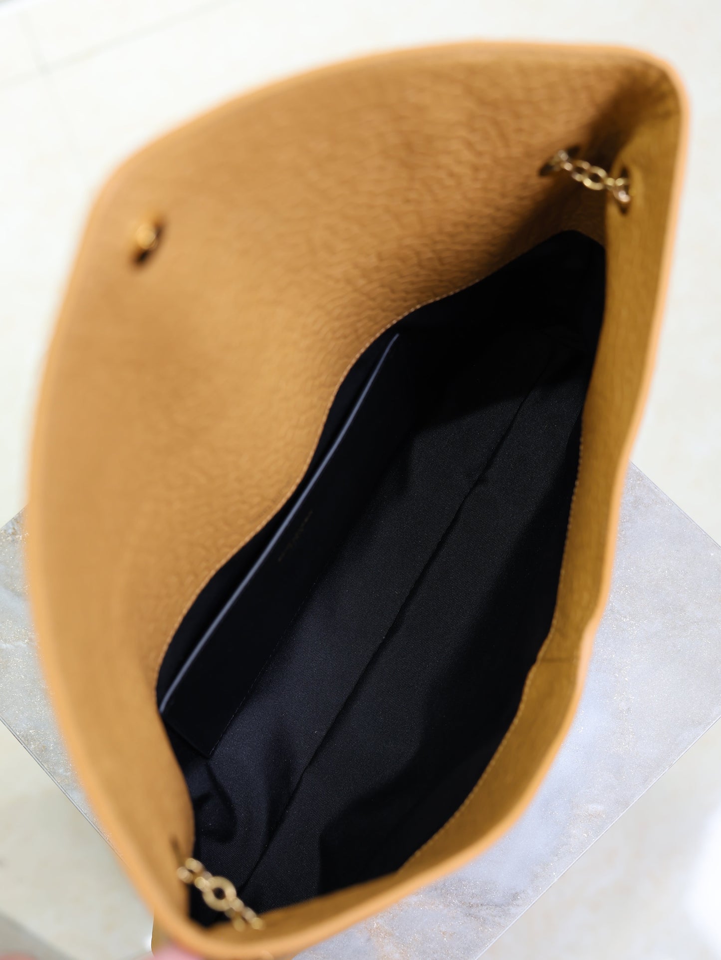 Prada Cassandre XXL Bag 35cm Light Brown Lambskin GHW