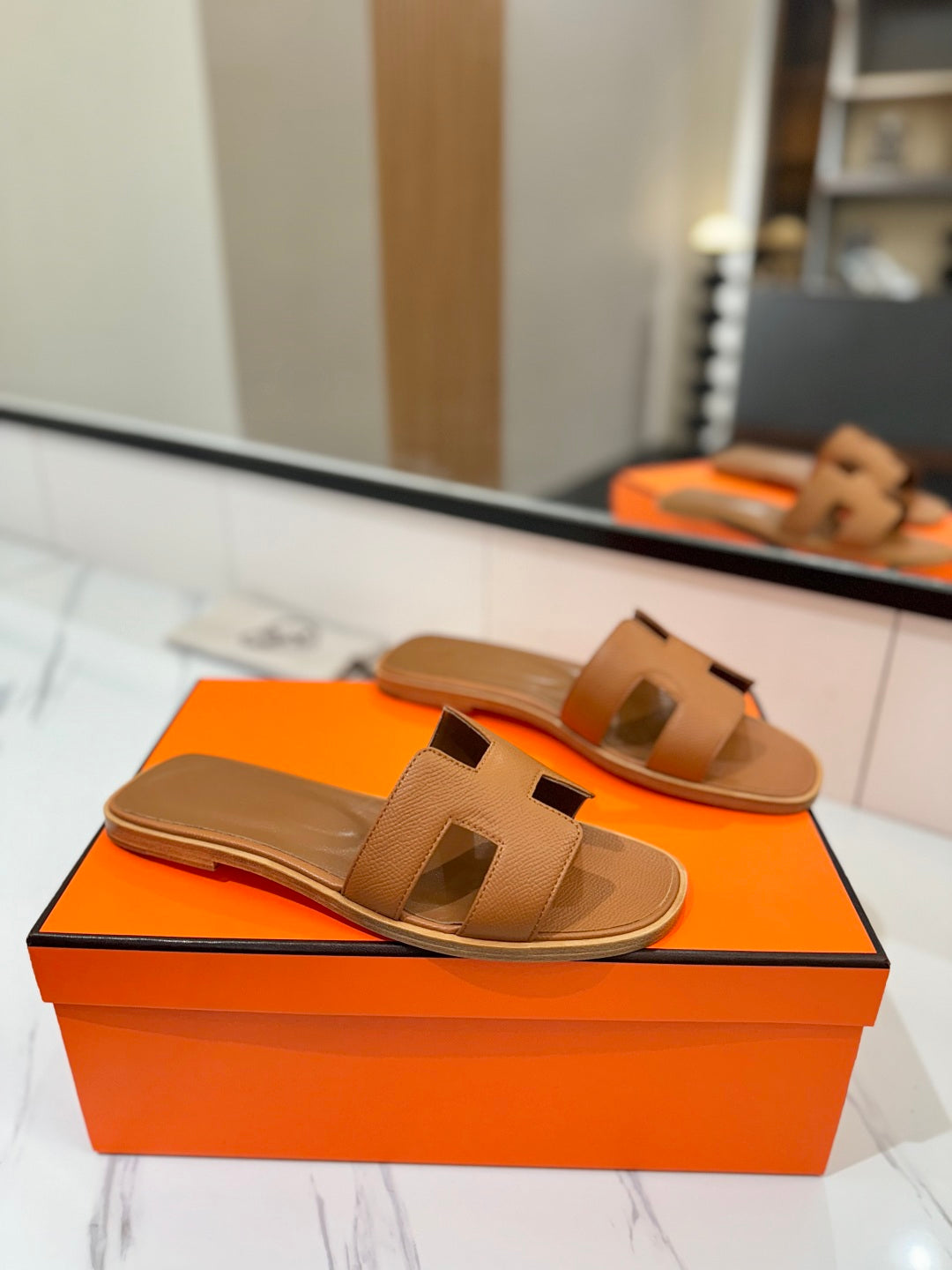 HM Oran Sandal Brown Goatskin 294866