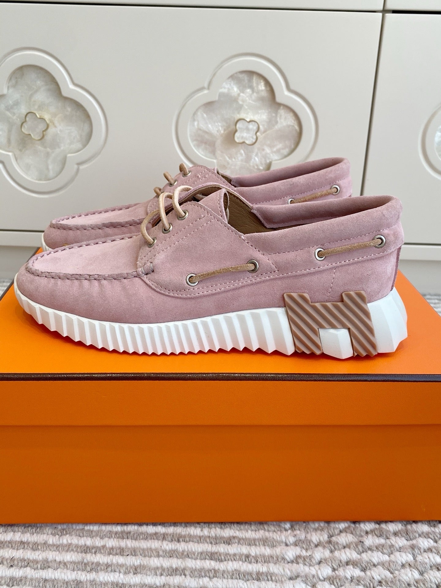 HM Ketch Sneakers Light Pink Suede