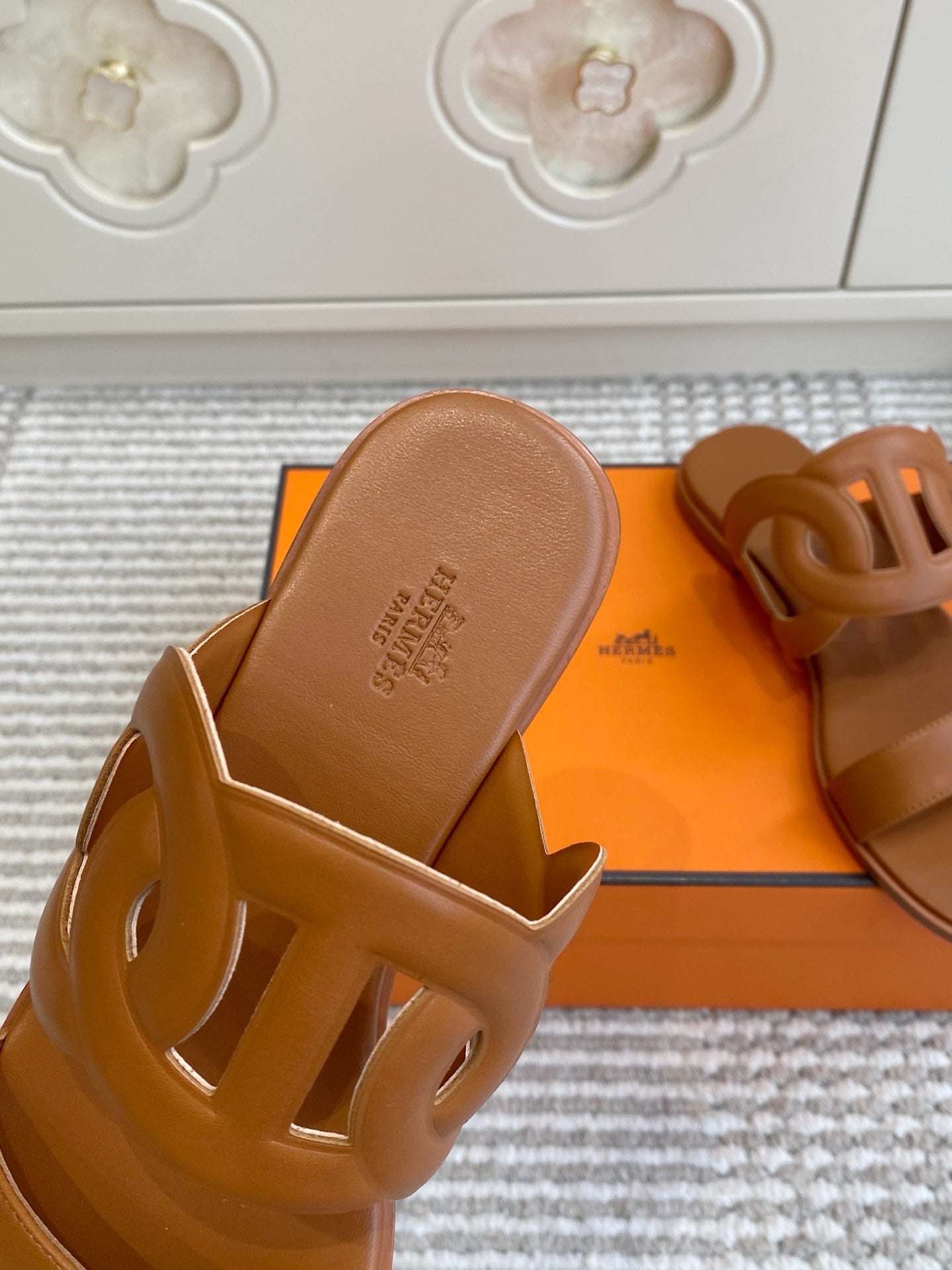 HM Lagune Sandal Tan Leather 776544
