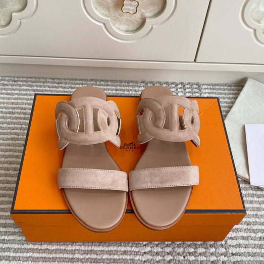 HM Lagune Sandal Light Khahi Suede 776538
