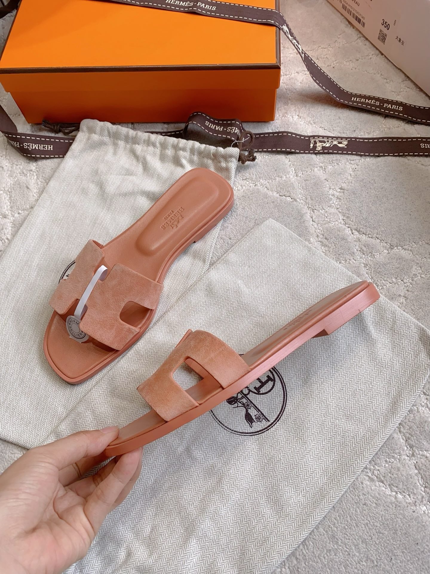 HM 26s Oran Sandal Argyle Rose Suede 724290