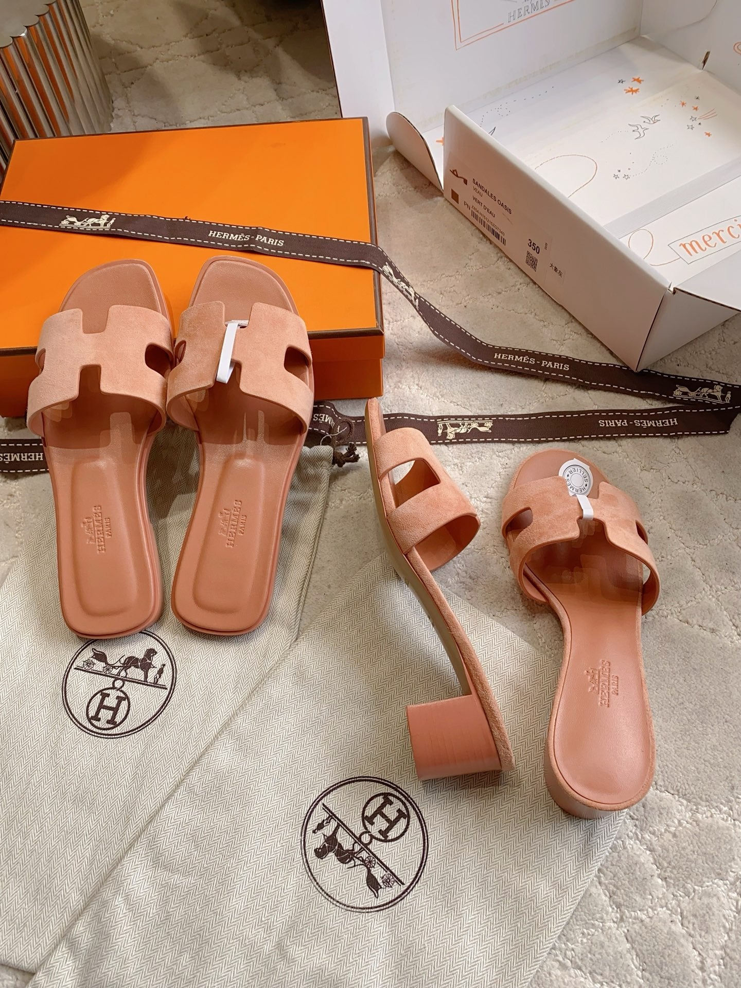 HM 26s Oran Sandal Argyle Rose Suede 724290