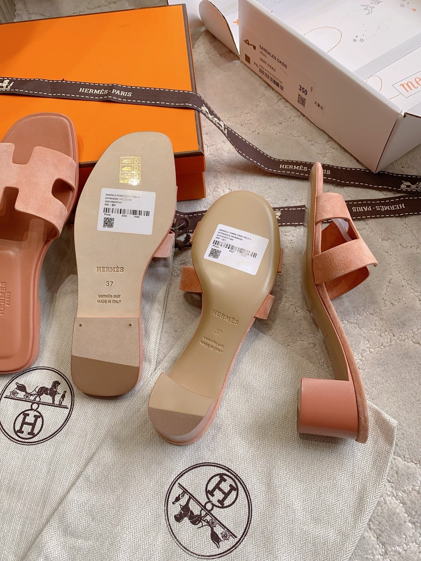 HM 26s Oran Sandal Argyle Rose Suede 724290