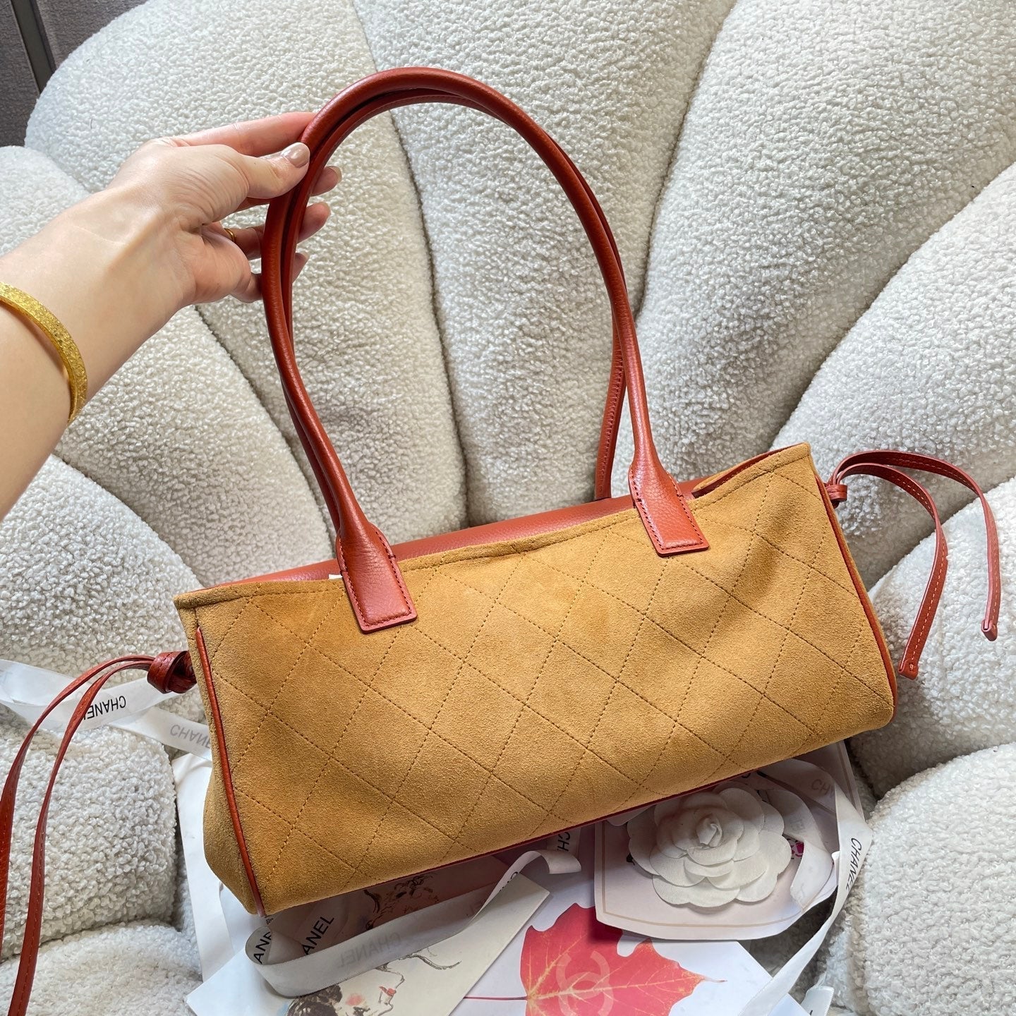 Chanel 2026 Urban Essentials East West Bag 31cm Suede Leather