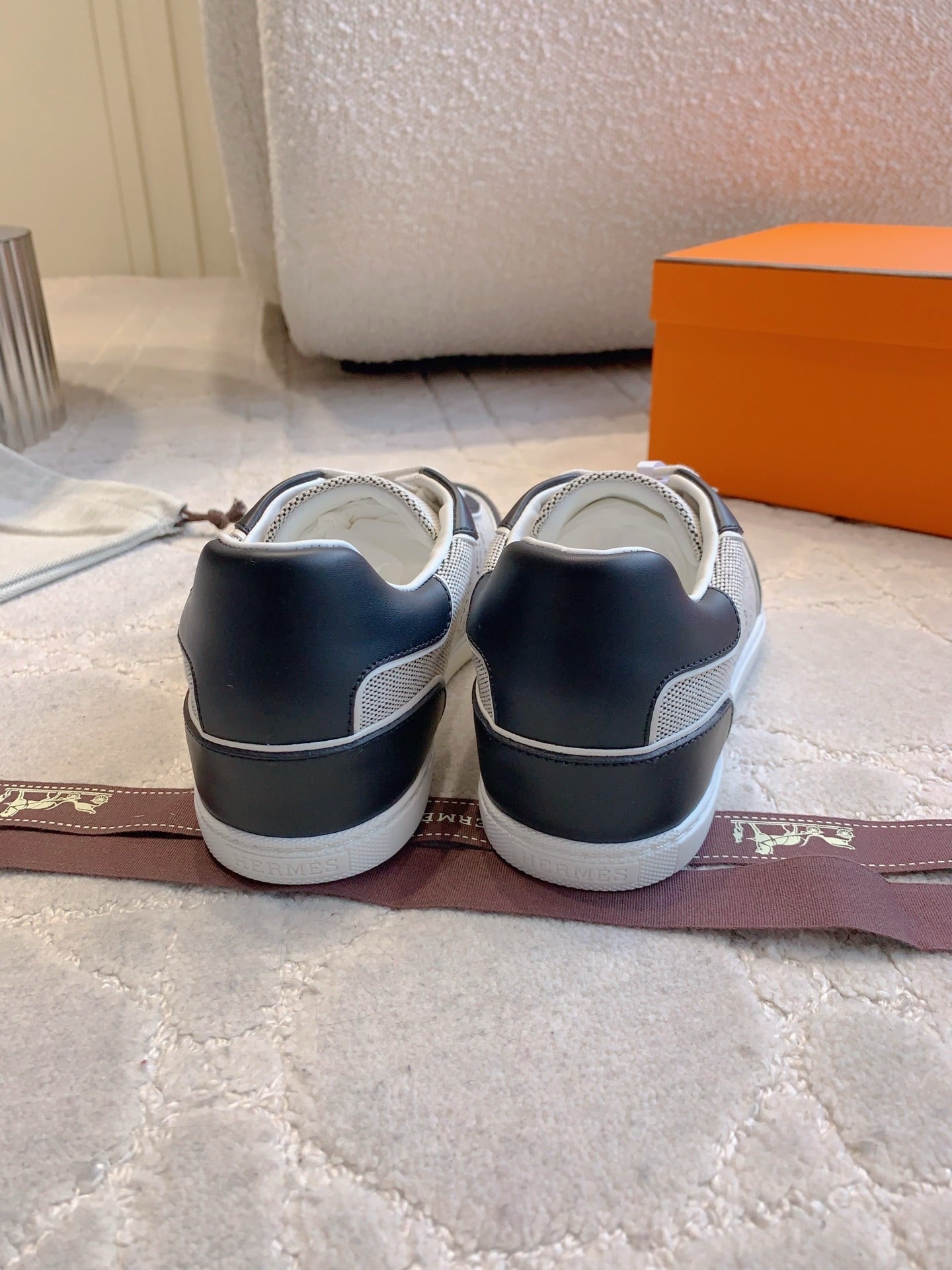 HM Match Sneaker Dark Blue Cotton Lambskin 615225
