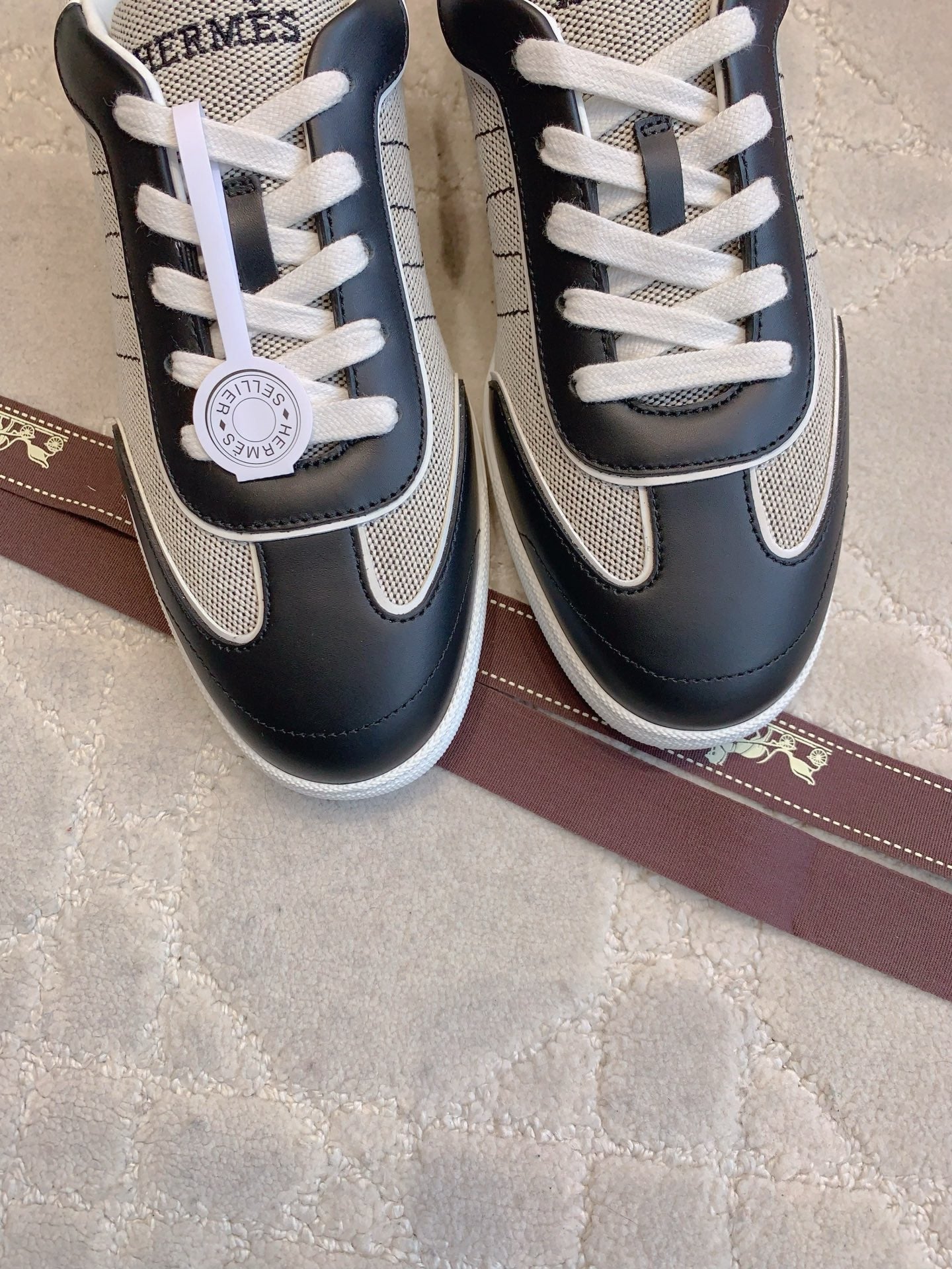 HM Match Sneaker Dark Blue Cotton Lambskin 615225
