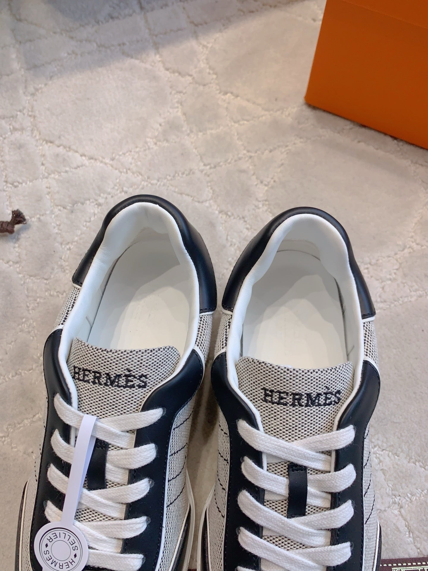 HM Match Sneaker Dark Blue Cotton Lambskin 615225
