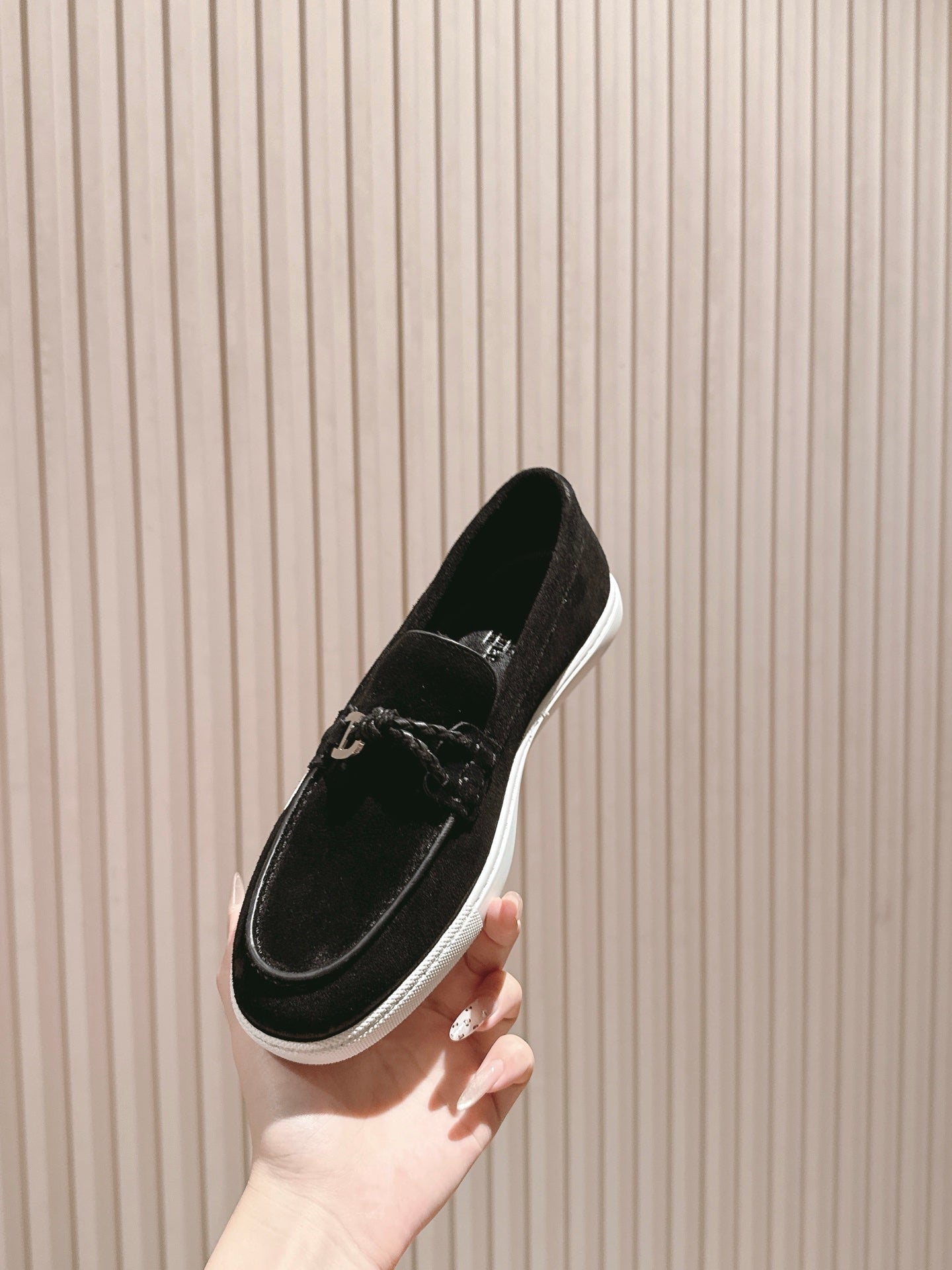 HM 25s Ignacio Loafer Black Suede Rubber 445348