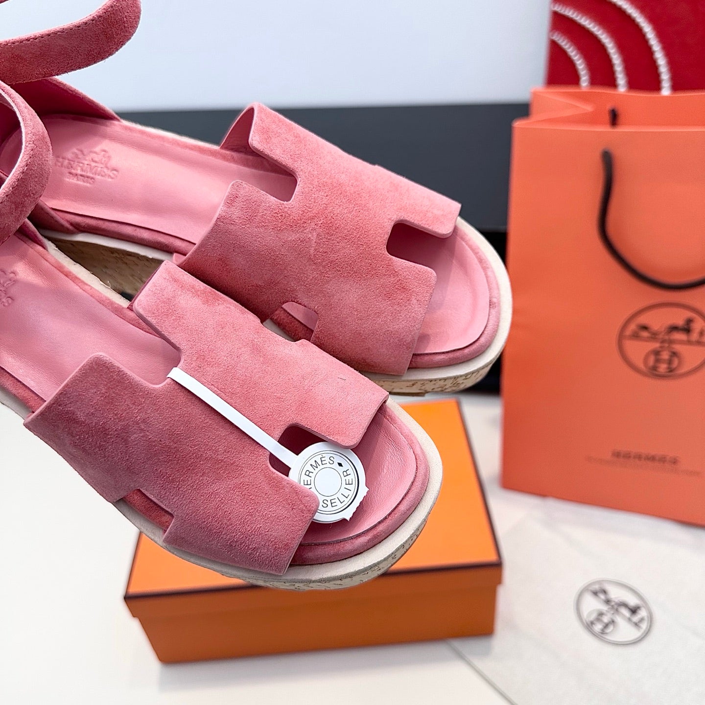 HM Luce 30 Sandal 65mm Pink Suede 622756