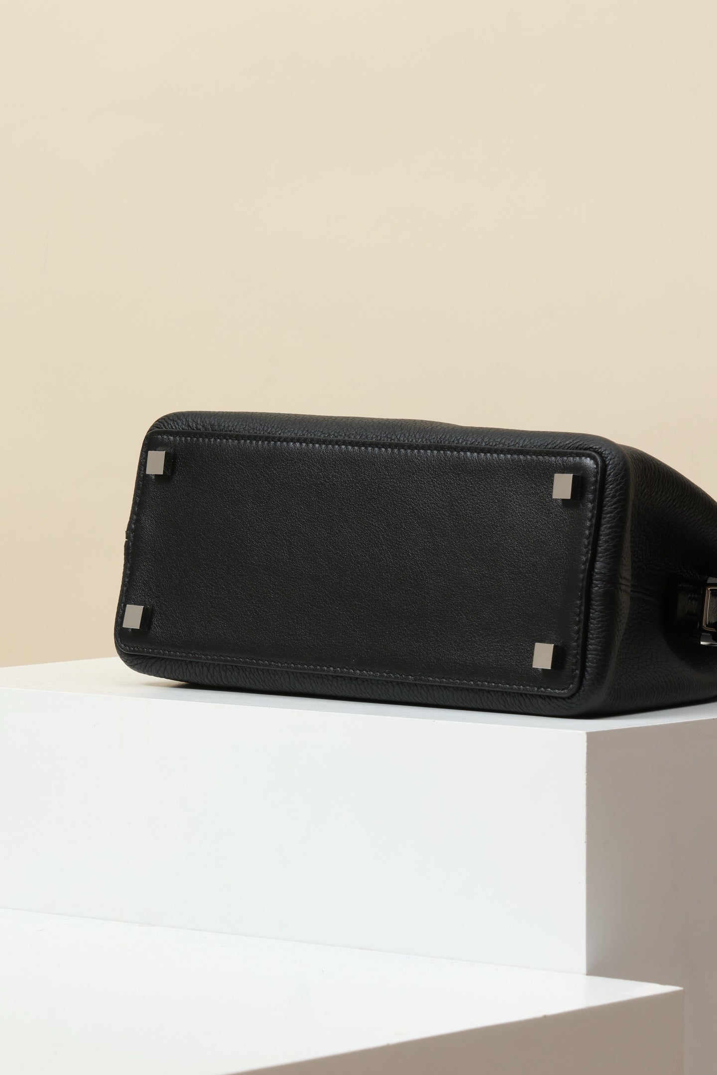 HM Medor Bag With Collier De Chien Clasp Black Togo And Swift Calfskin 269924