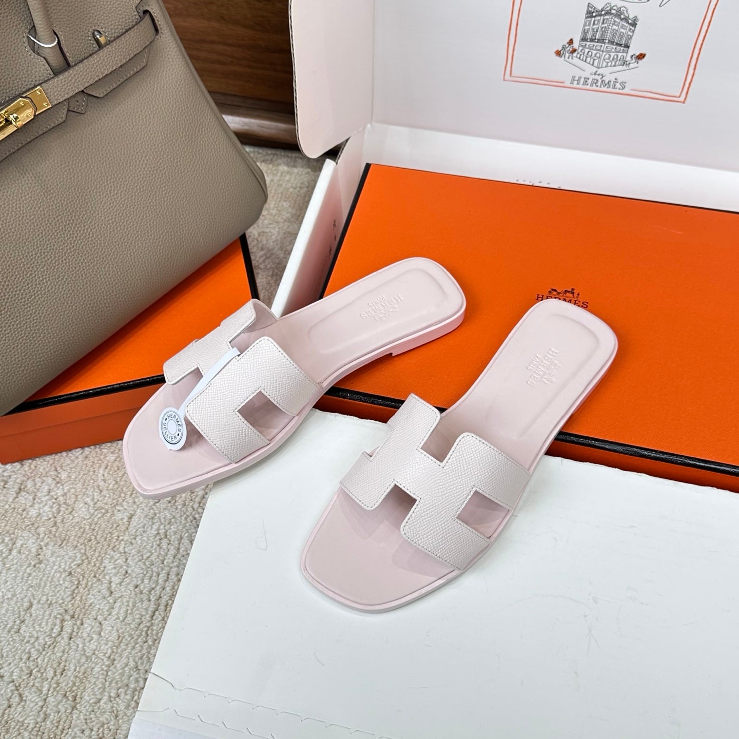 HM Oran Sandal Muted Pink Espom Sheepskin 802481