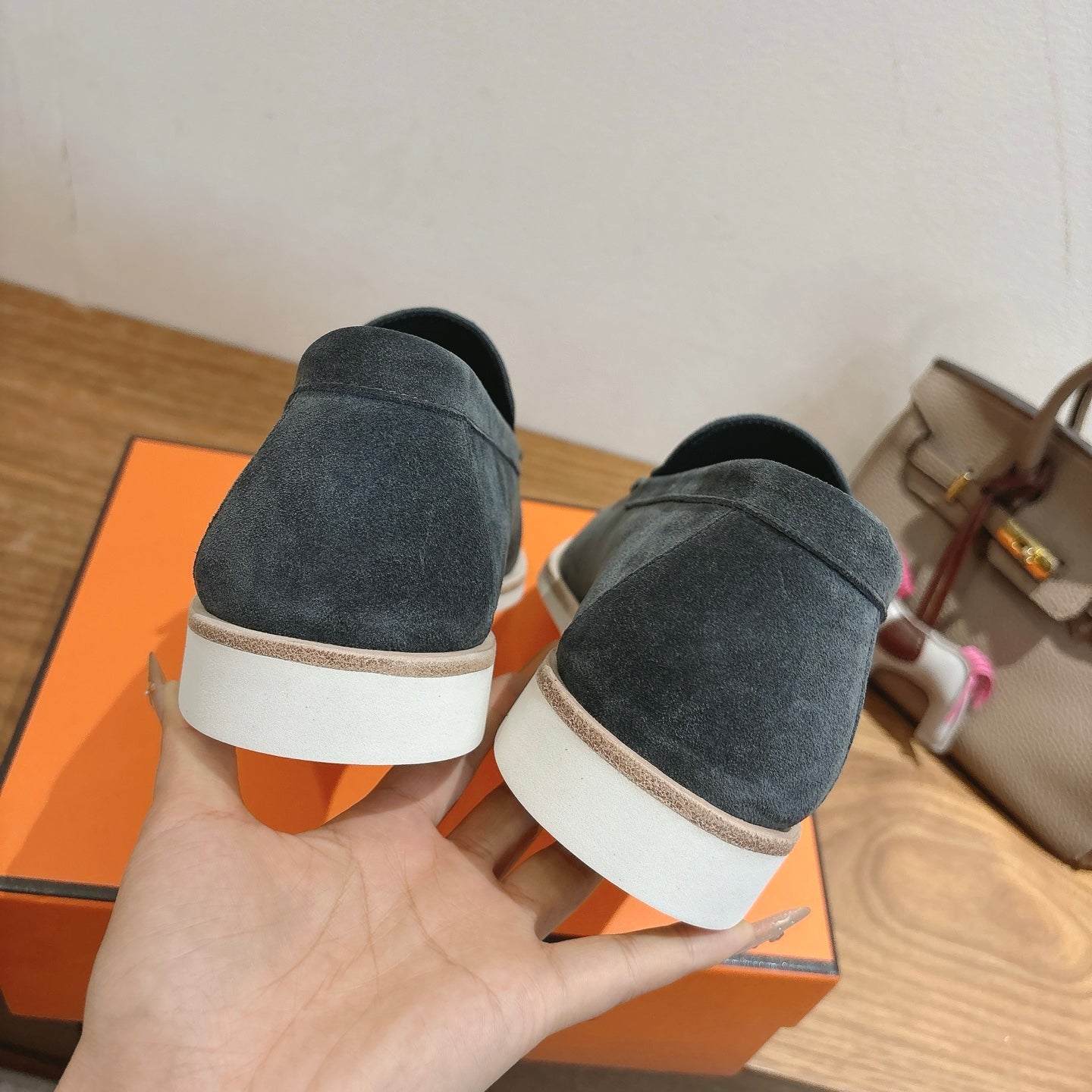 HM Impact Loafers Granite Gray Suede 526167