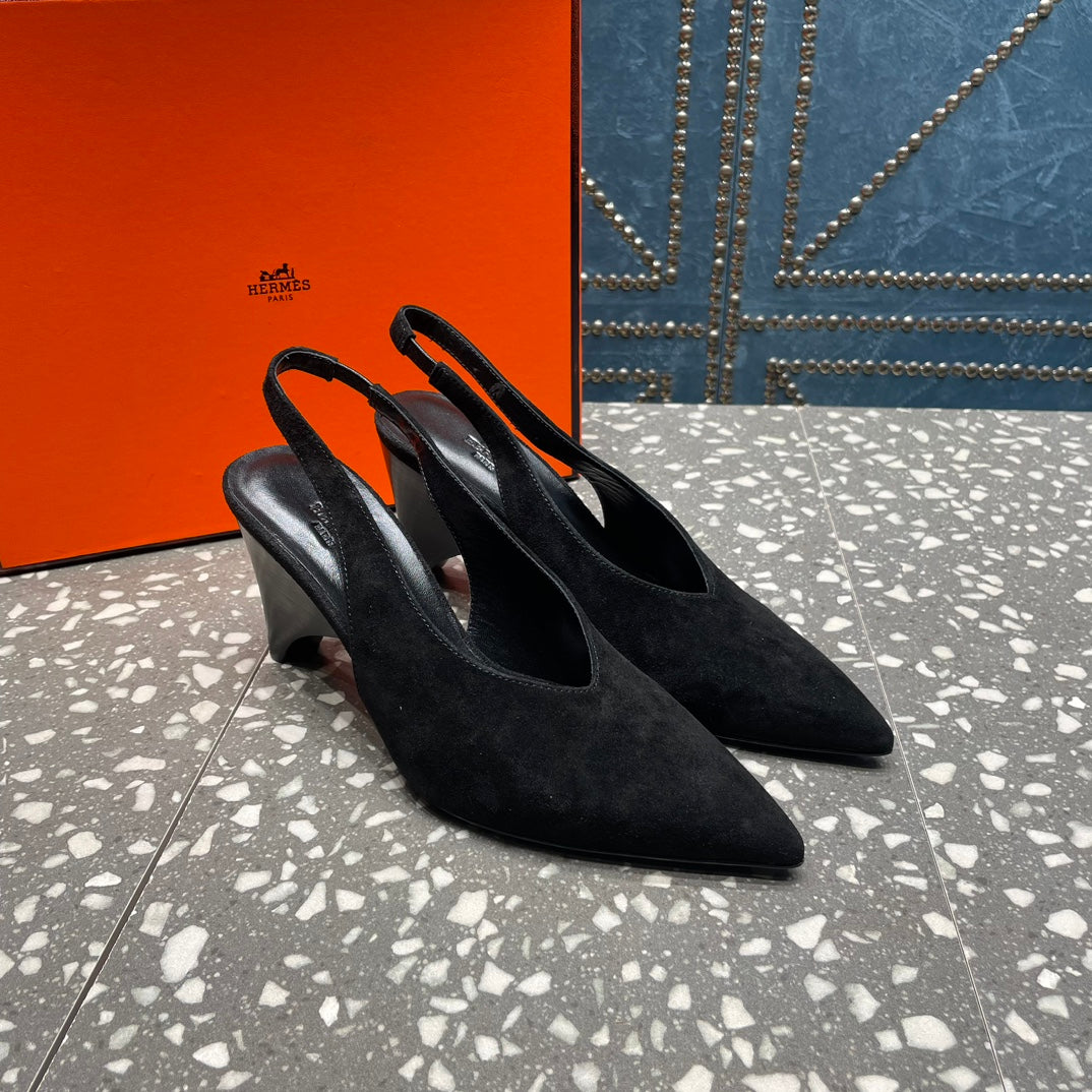 HM Intime 70 Pump Black Suede 962931