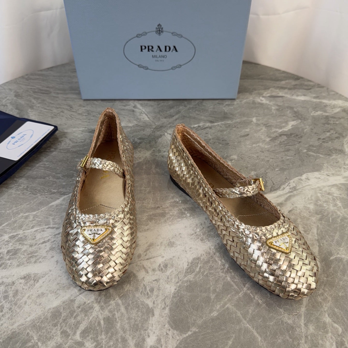 Pra 26s Ballerinas Gold Leather 635151