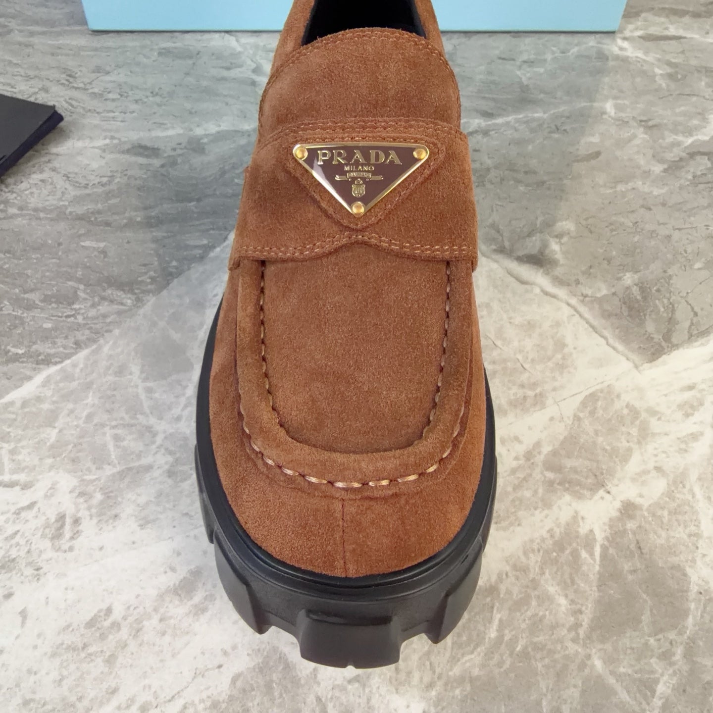 Pra 26s Loafer Tan Brown Suede Leather 635163