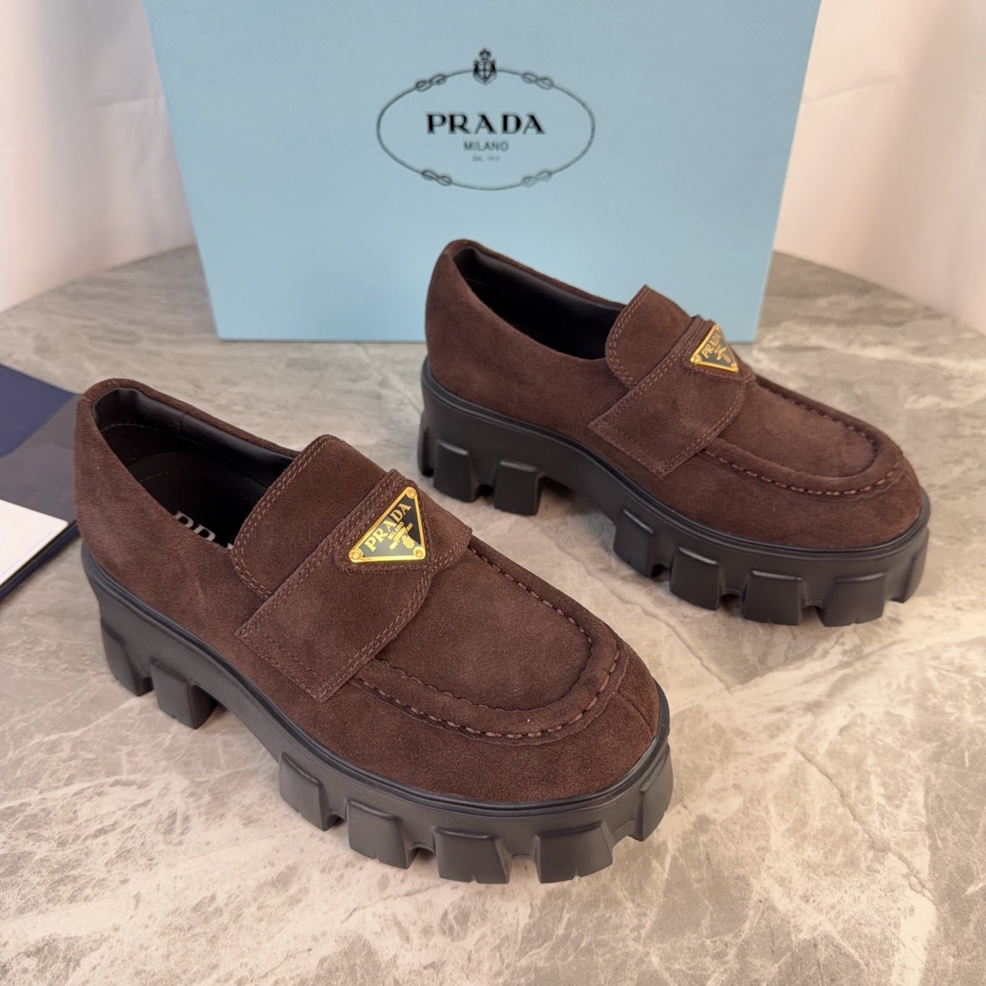Pra 26s Loafer Brown Suede Leather 635164