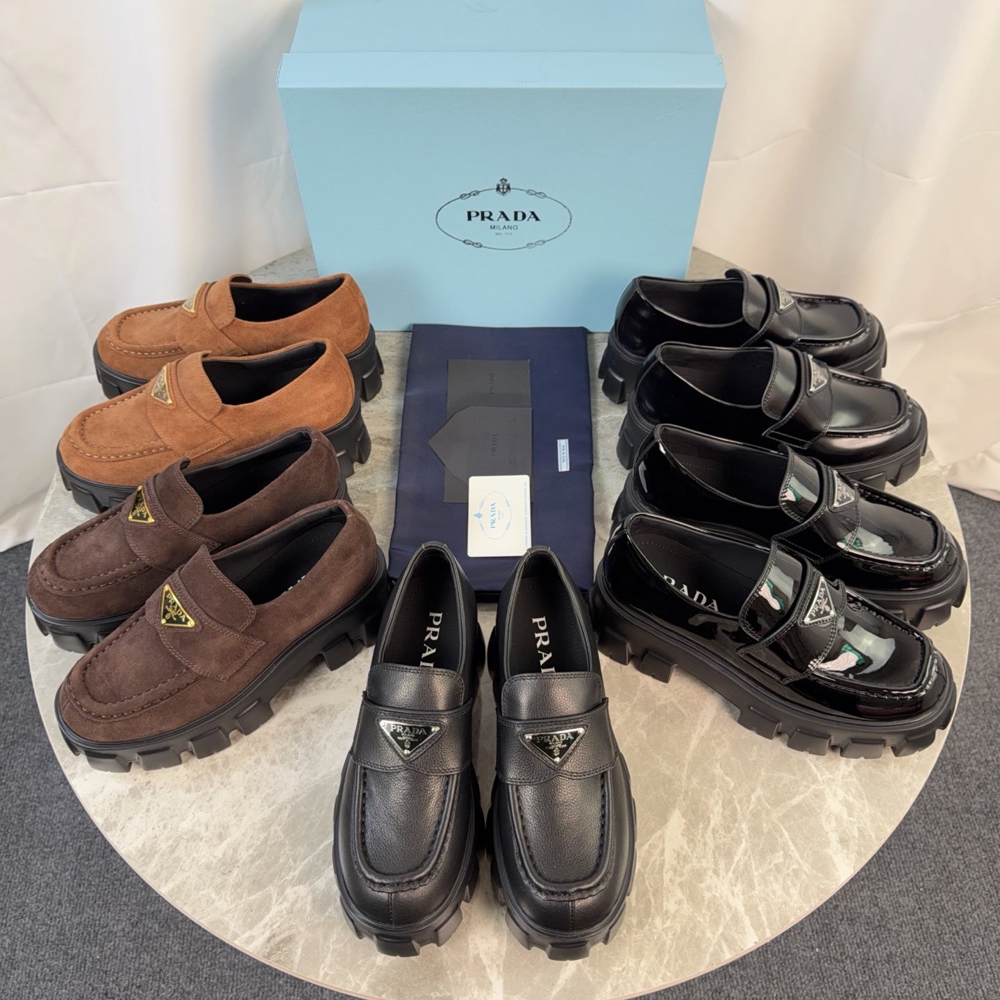 Pra 26s Loafer Black Glossy Leather 635167