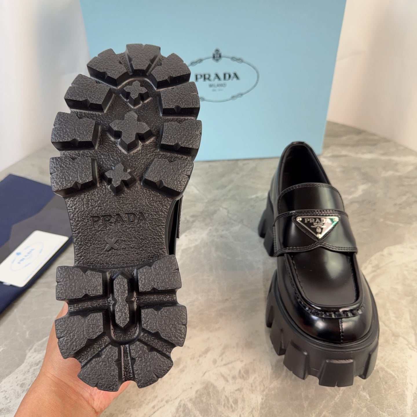 Pra 26s Loafer Black Glossy Leather 635167