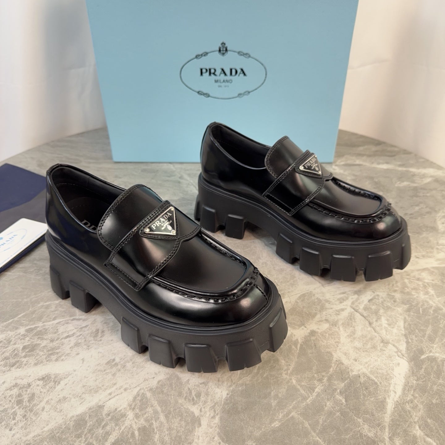 Pra 26s Loafer Black Glossy Leather 635167