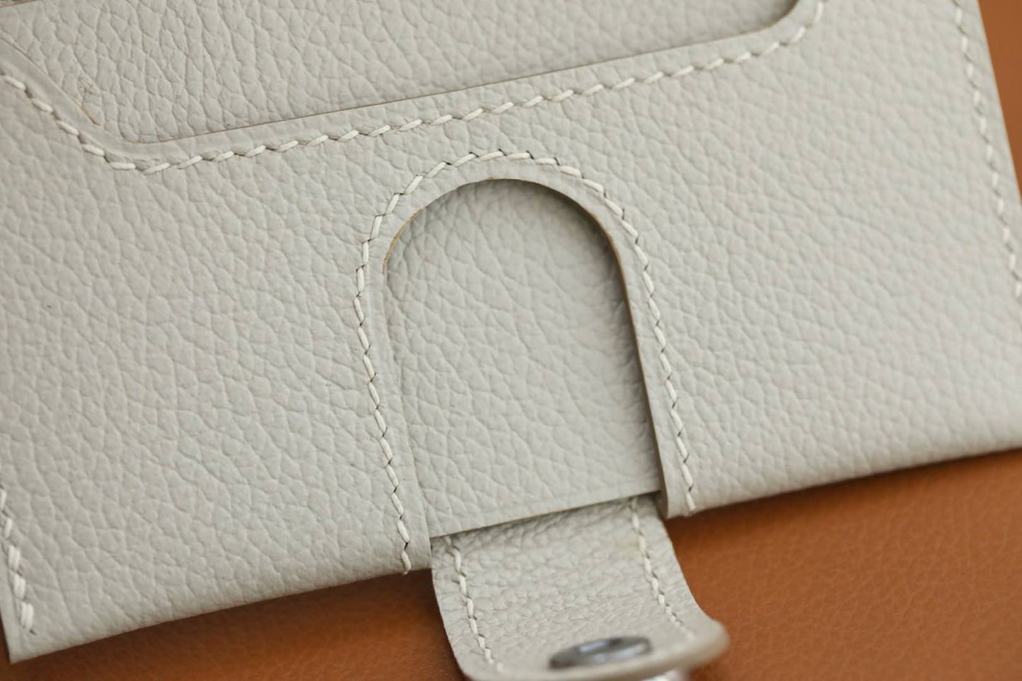 HM R.M.SCard Holder Off White Togo Leather 284482