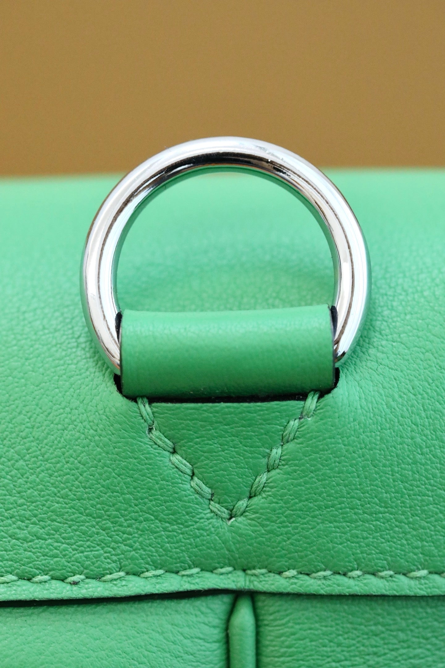HM Berline Bag 28cm Green Calfskin 284547 (Production time: 25 days)
