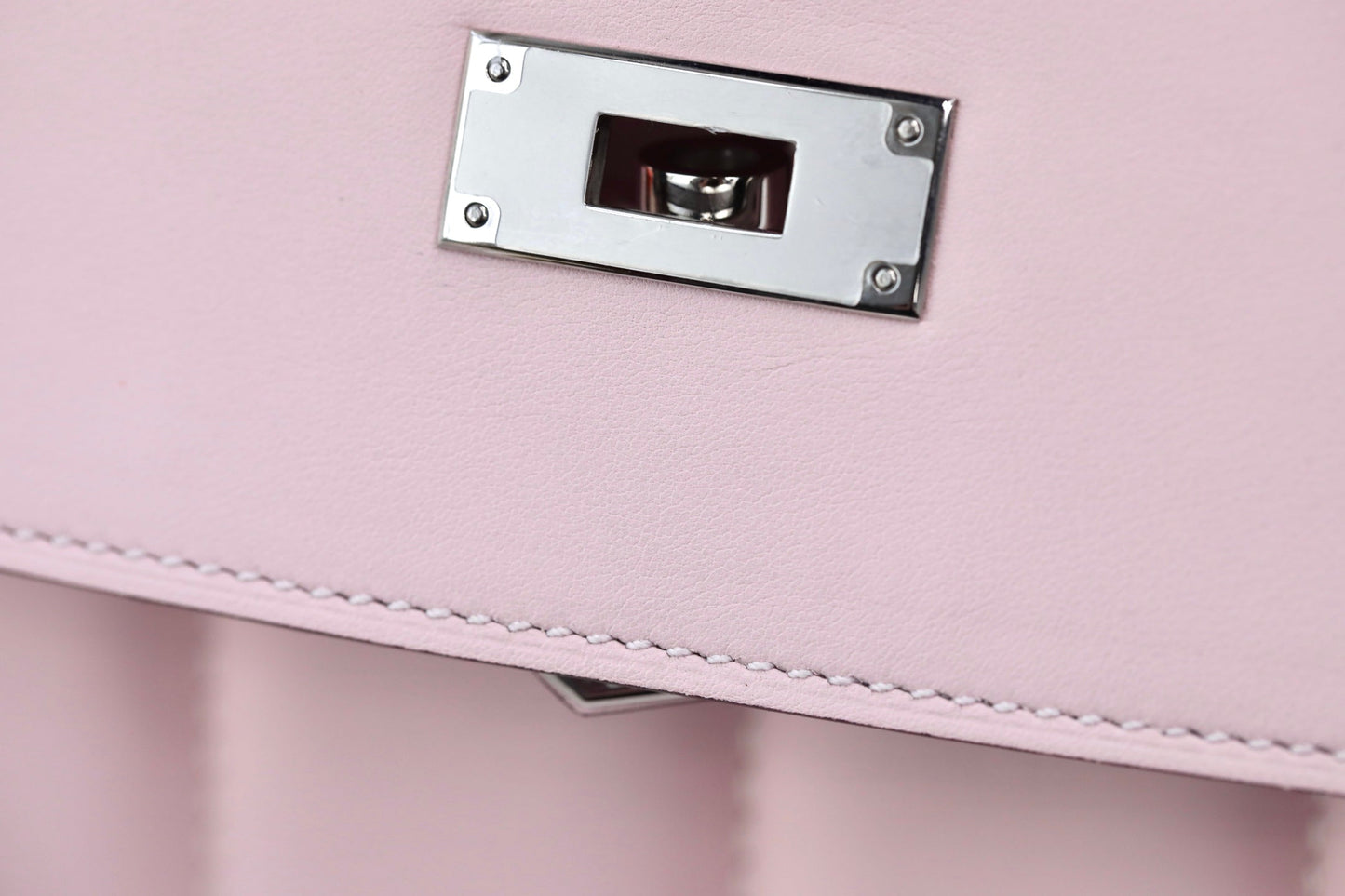 HM Berline Bag 28cm Light Pink Calfskin 284554 (Production time: 25 days)