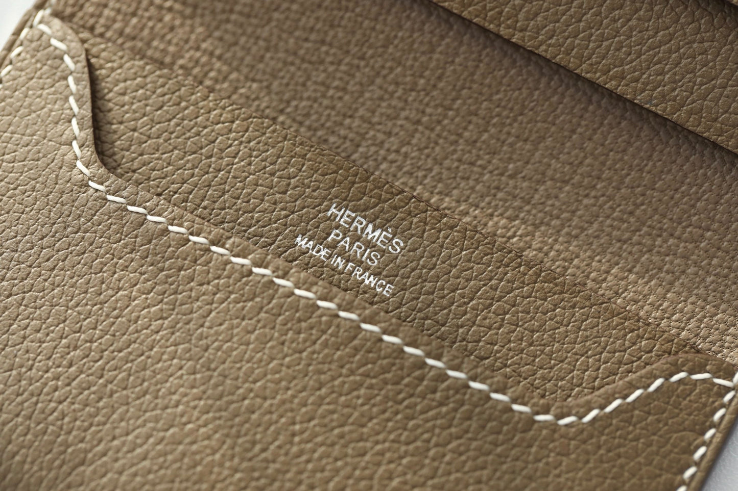 HM R.M.SCard Holder Taupe Togo Leather 284485