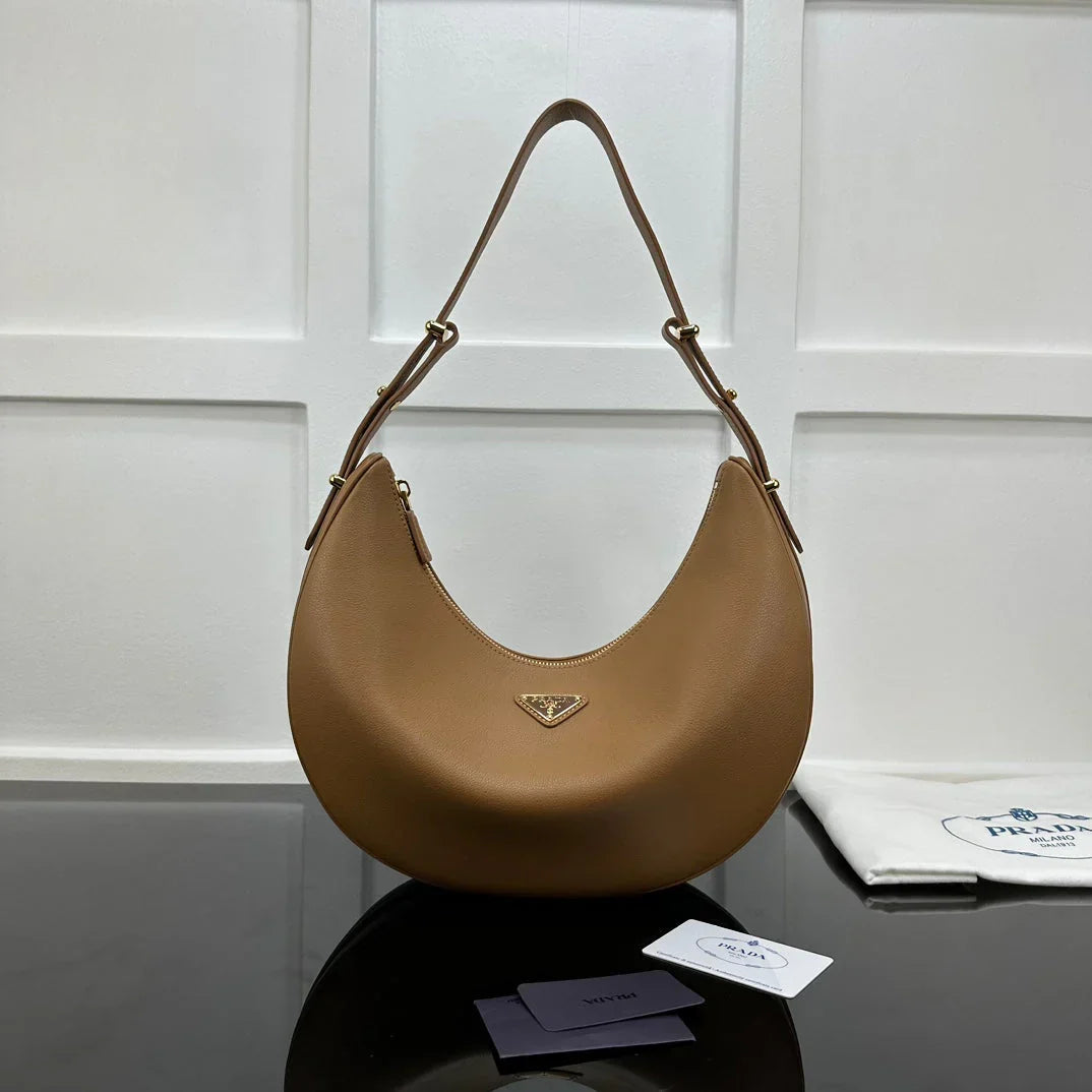 Prada 2026 Arque Shoulder Bag 35cm Calfskin