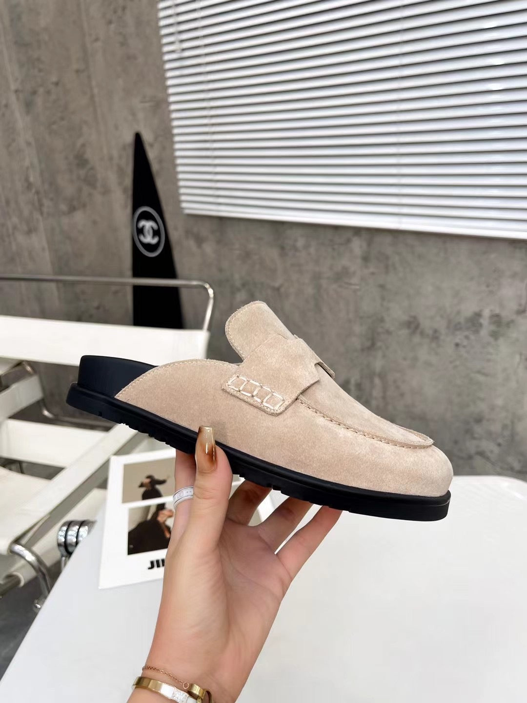 HM 26H Go Mule Light Pink Suede 799300