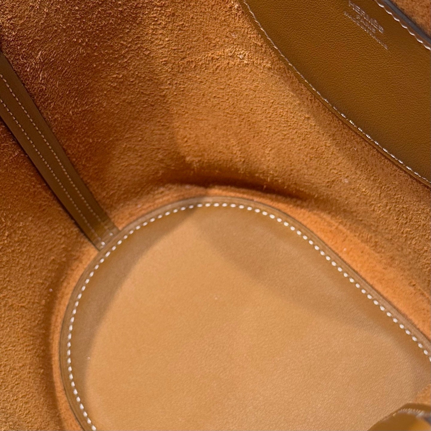 HM In-The-Loop 18cm Bag Tan Brown Taurillon Clemence Leather
