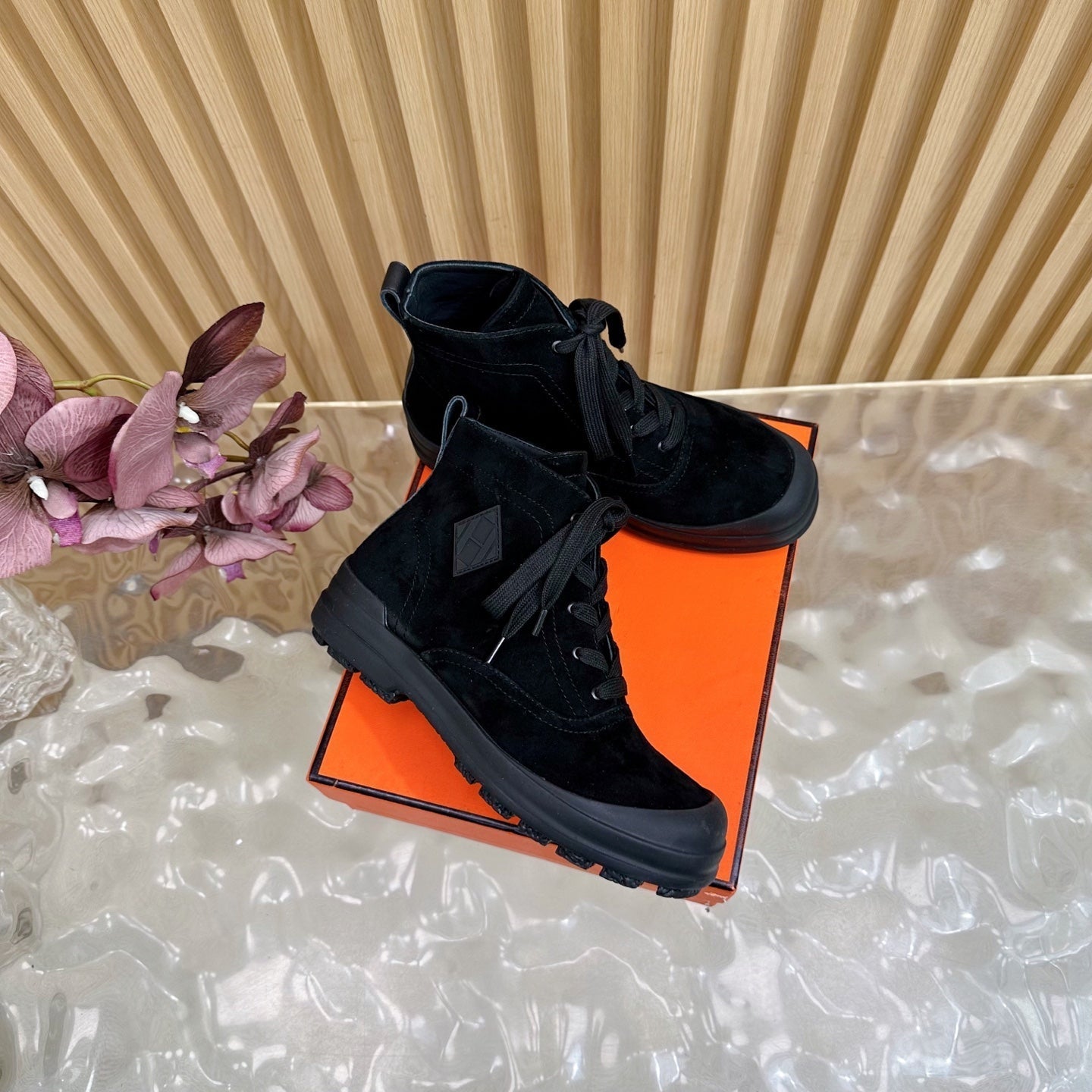 HM Kooler Ankle Boot Black Suede  498195