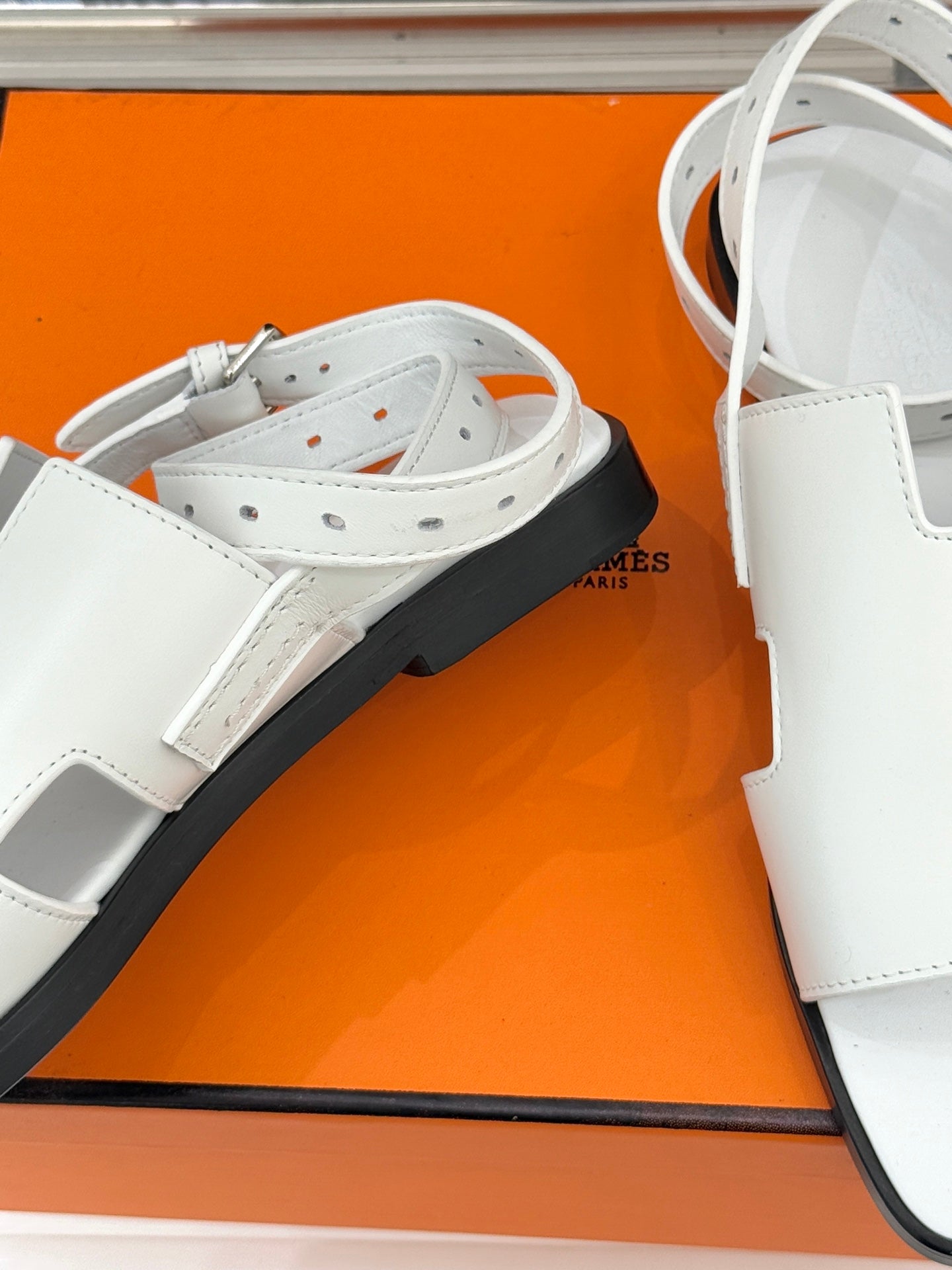 HM Maya Sandal  White Leather 642792
