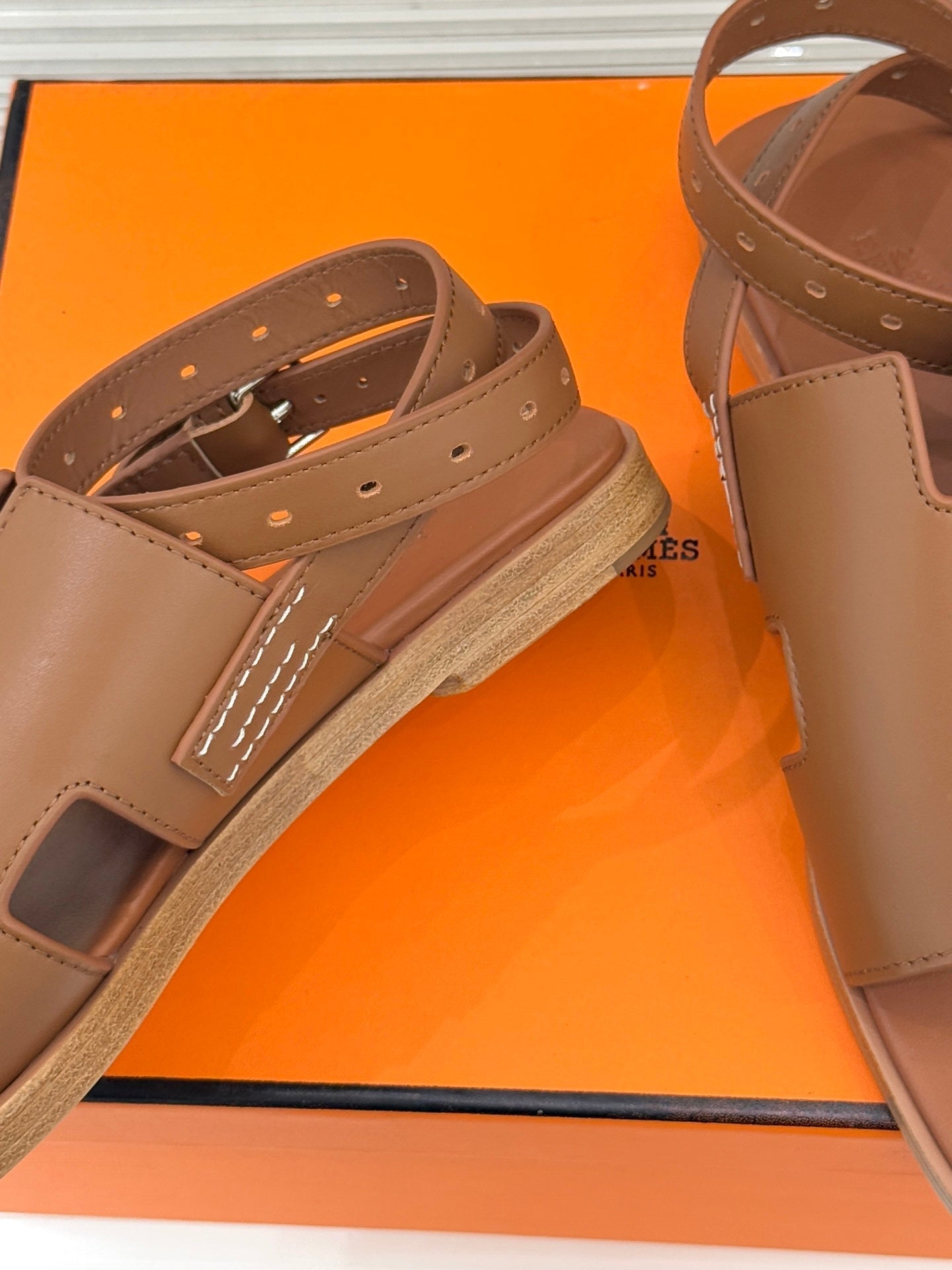 HM Maya Sandal Brown Leather 642793