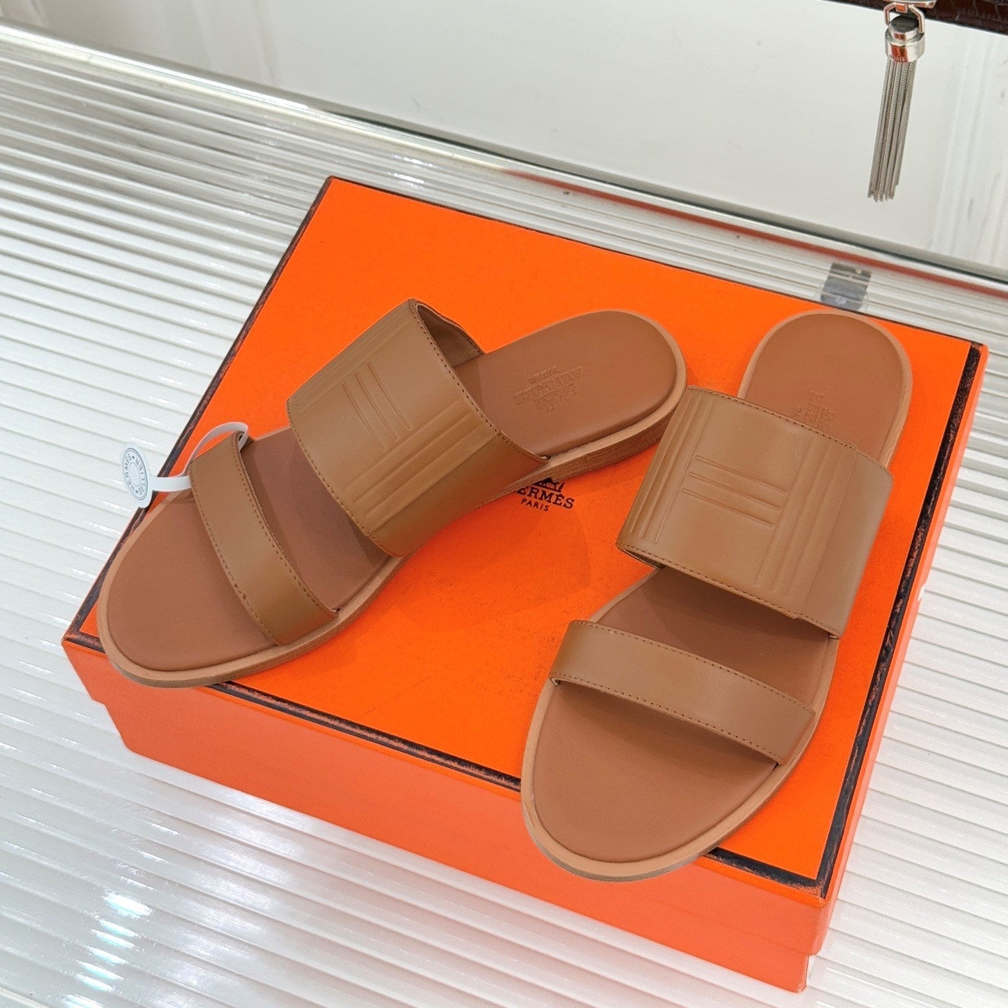 HM 26WF Monica Sandal Brown Sheepskin 642855
