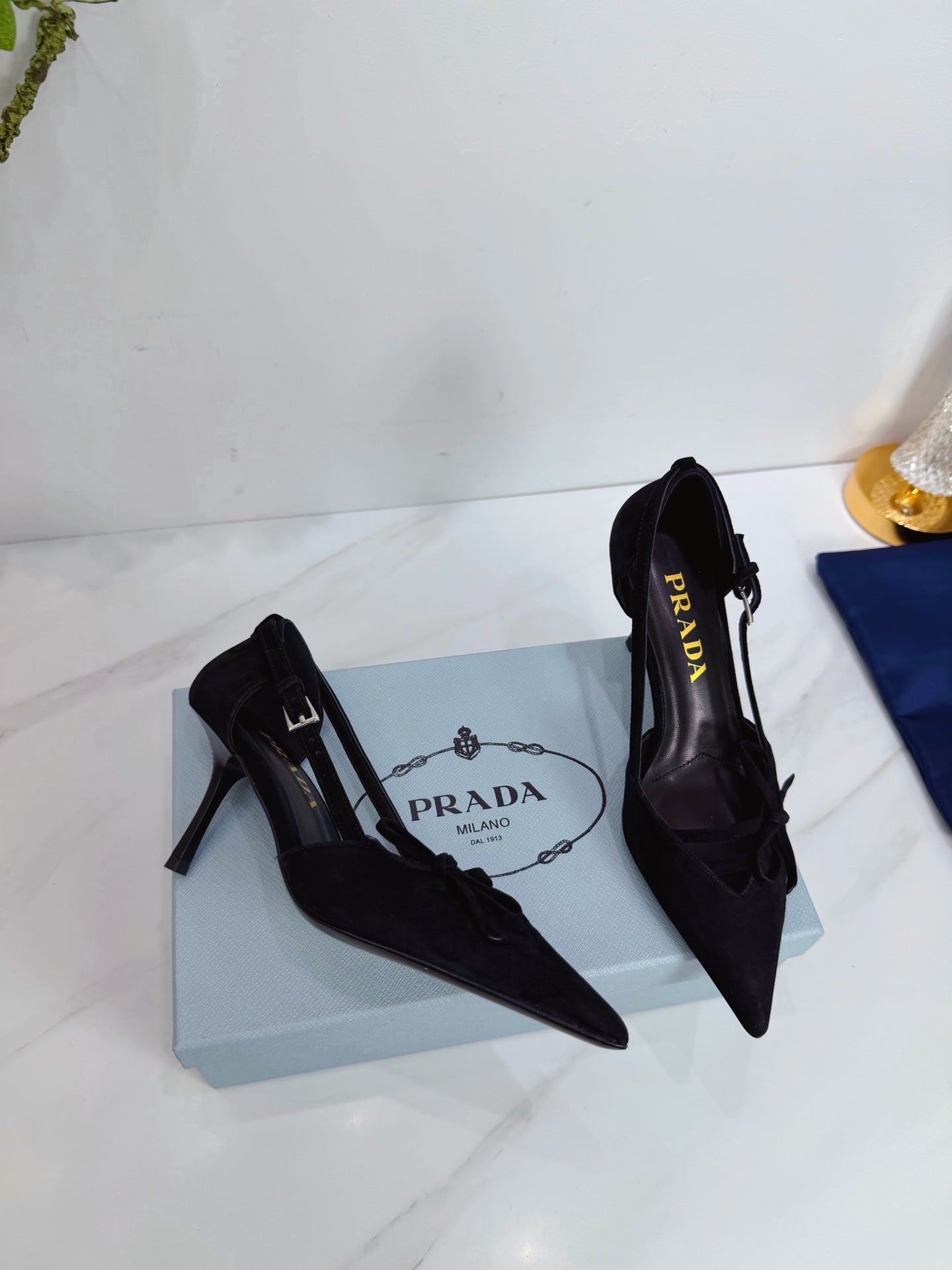 PRA 26SS Pumps 75 Black Suede 592349
