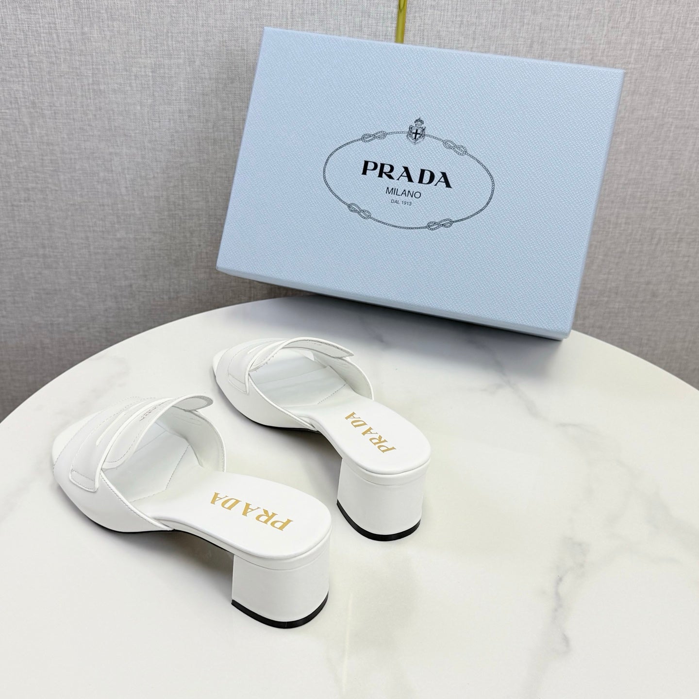 Prada Sandals 4.5cm Black Leather 639957