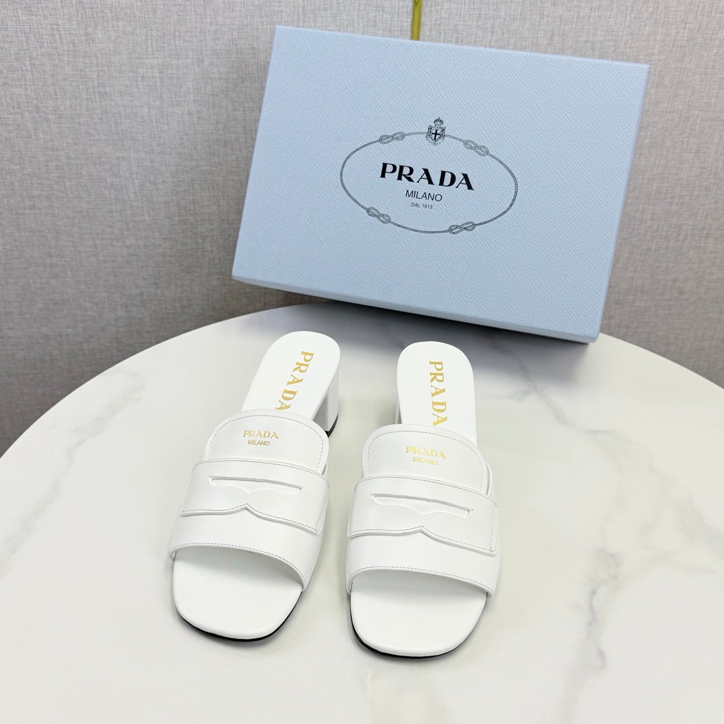 Prada Sandals 4.5cm Black Leather 639957