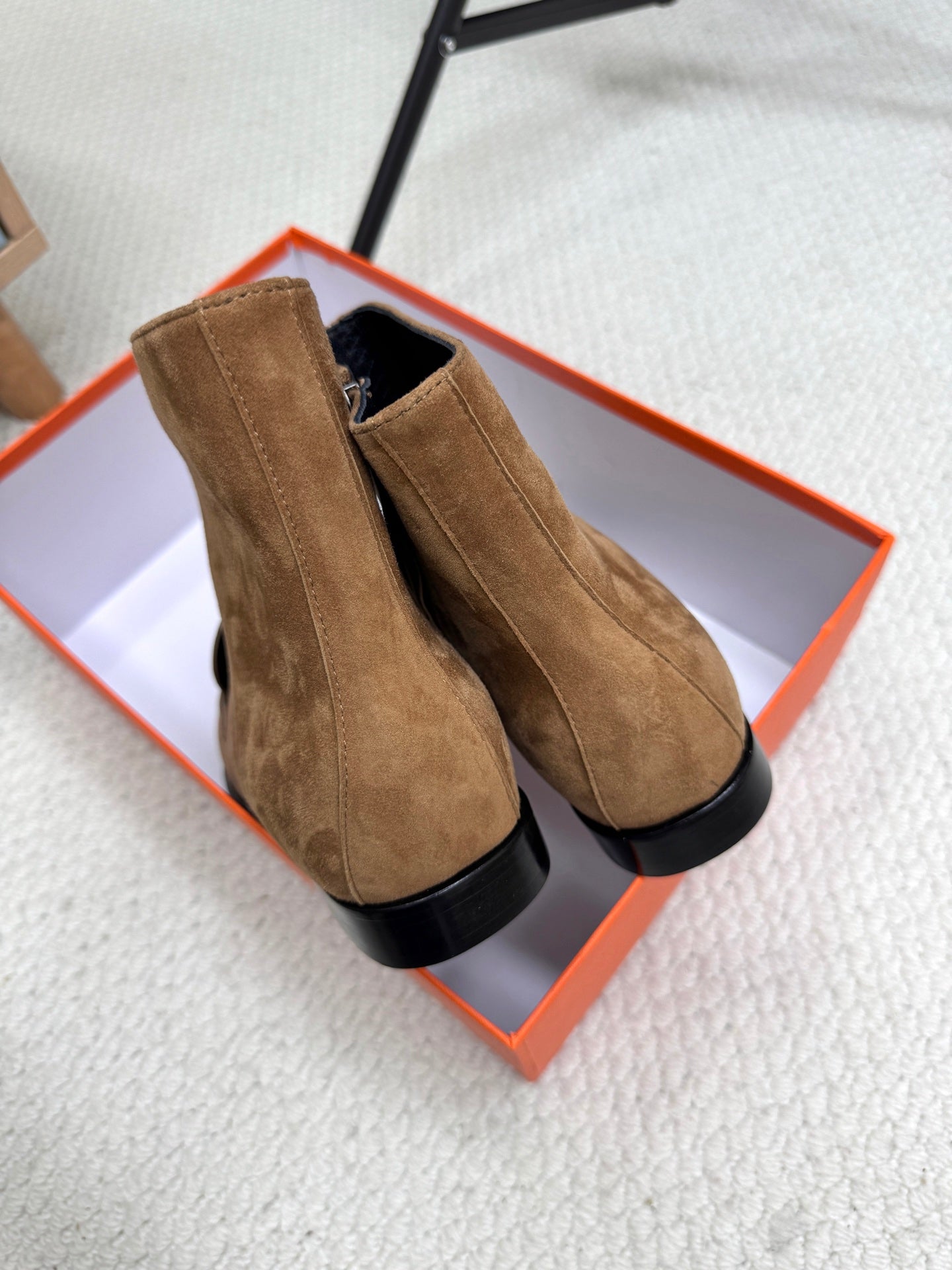 HM 25s Kelsy Ankle Boot Coffee Brown Suede 466591
