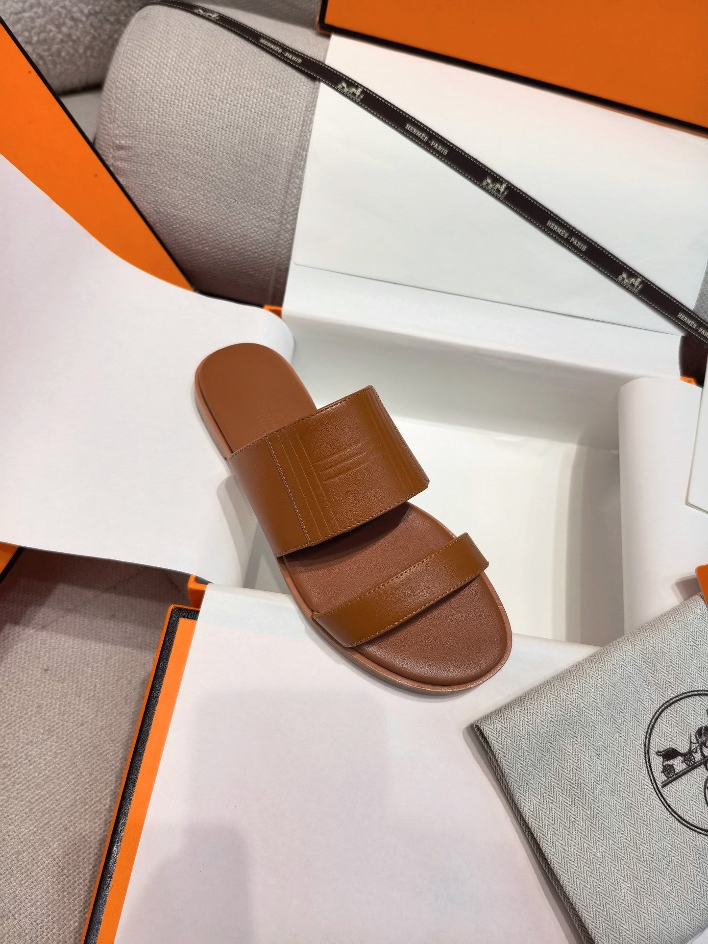 HM Mona Sandals Tan Leather 799035