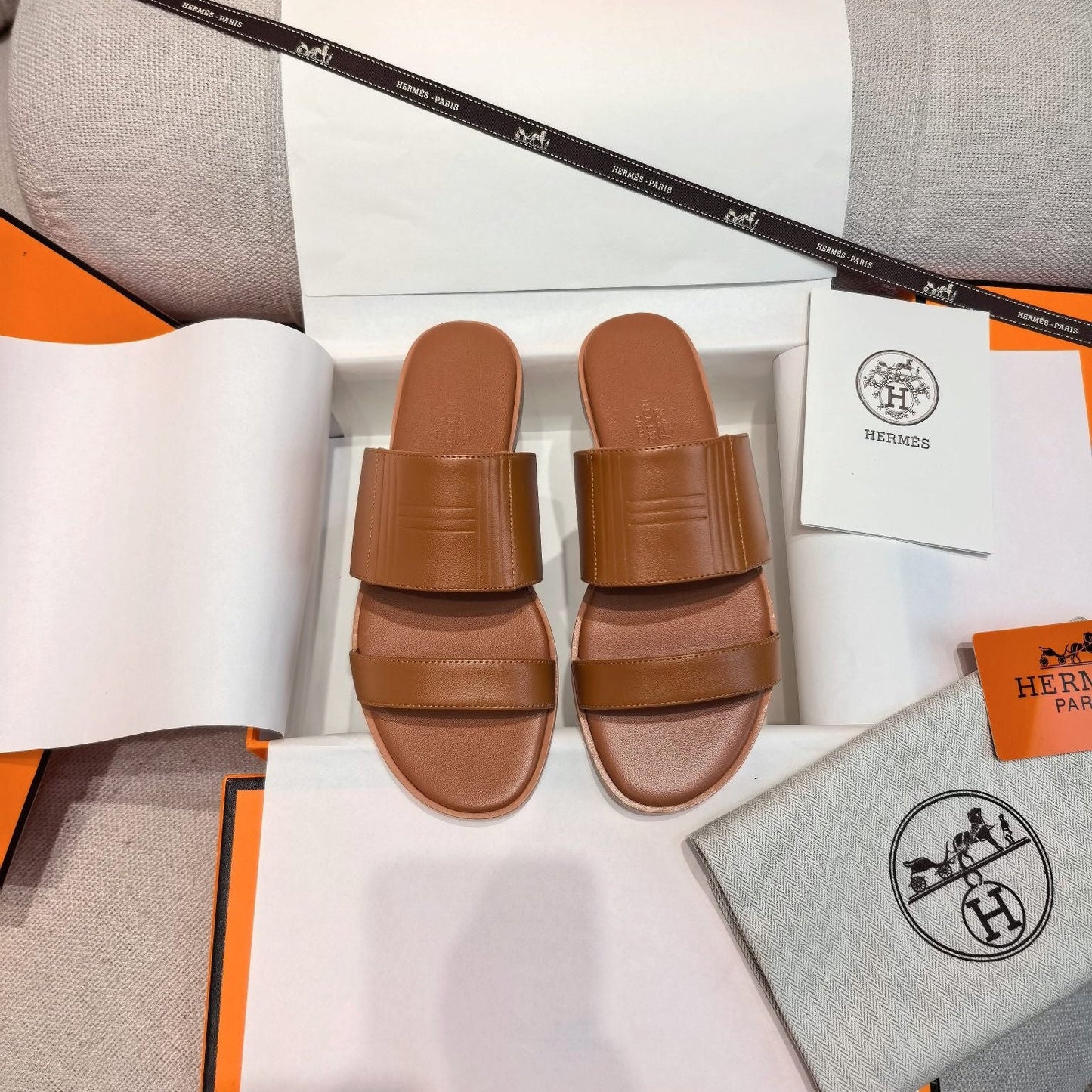 HM Mona Sandals Tan Leather 799035