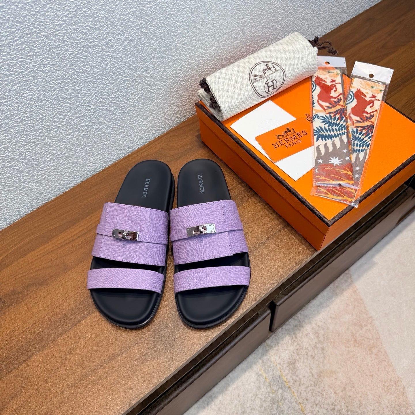 HM Jackson Sandals Purple Espom Leather 707166