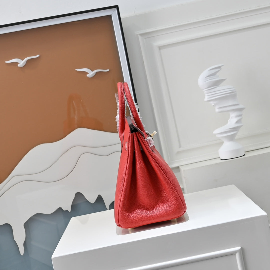 HM Birkin 30cm Red Togo Leather GHW