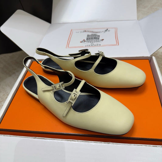 HM Mila Slingback Light Taupe Sheepskin 621382