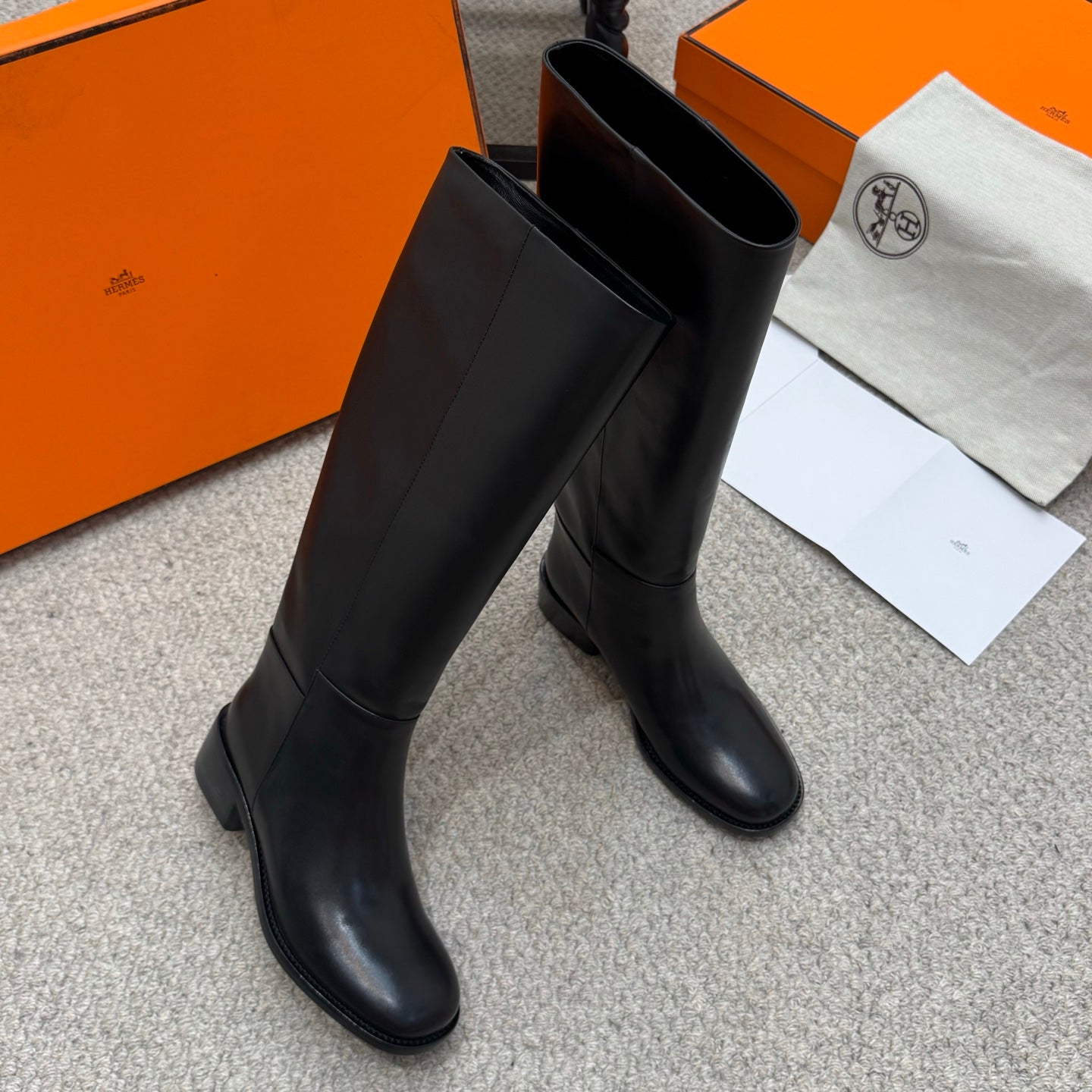 HM Lasso 40 Boot Black Cowhide 523211